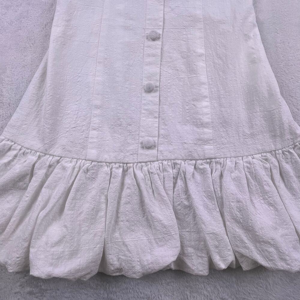 Mable halter white mini bubble hem dress, size small - Picture 3 of 4